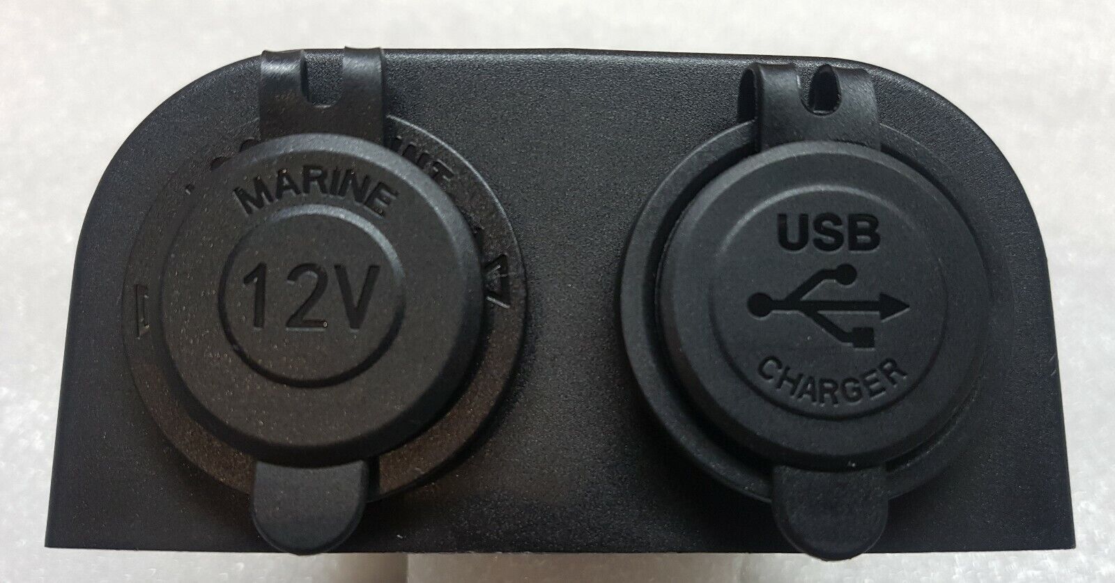 Black Surface Mount Dual USB Charger Socket with USB 4.2A