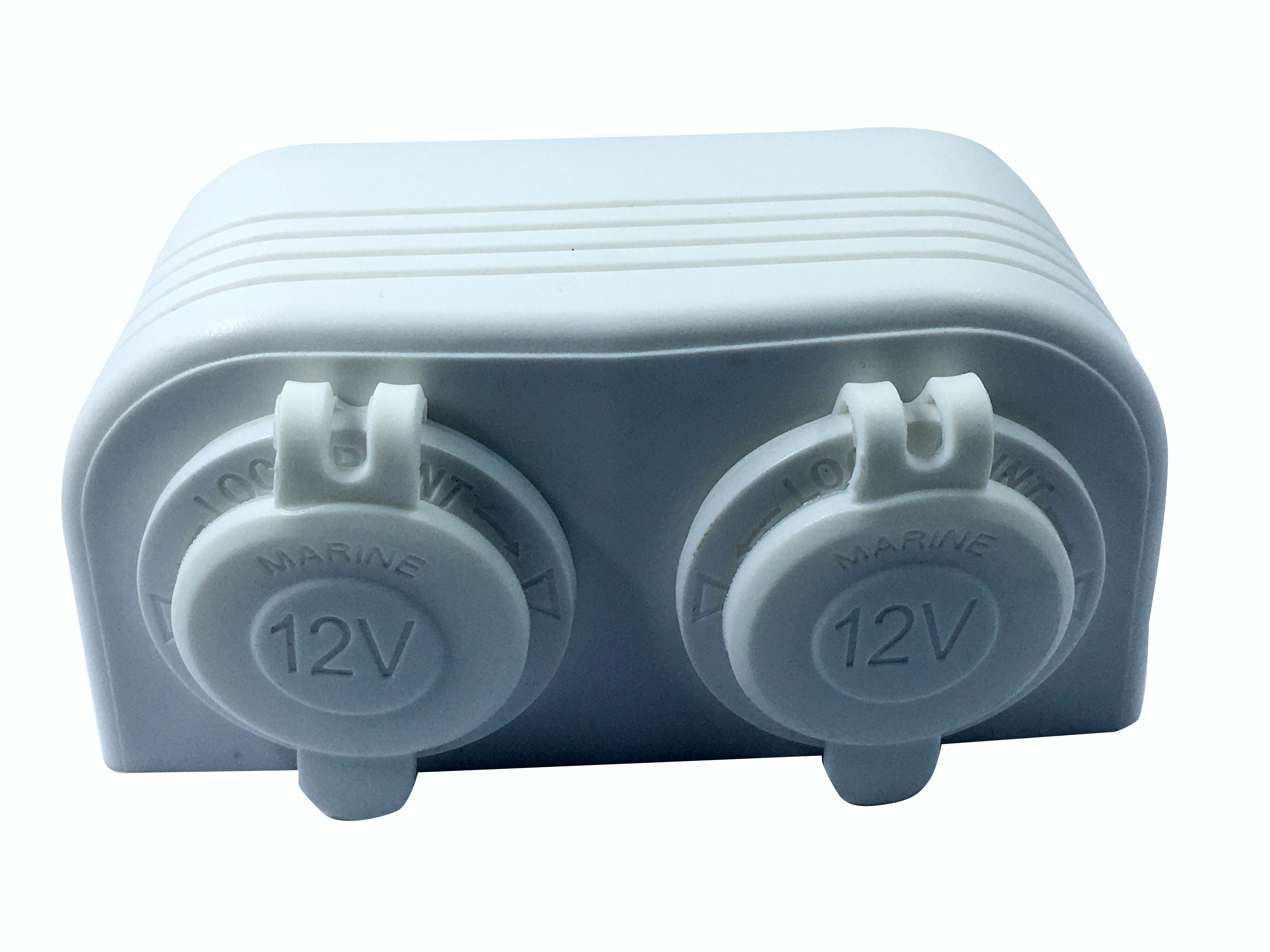 White Surface Mount Socket Dual Regular