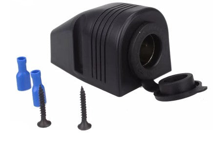 Black Surface Mount Socket LED Blue